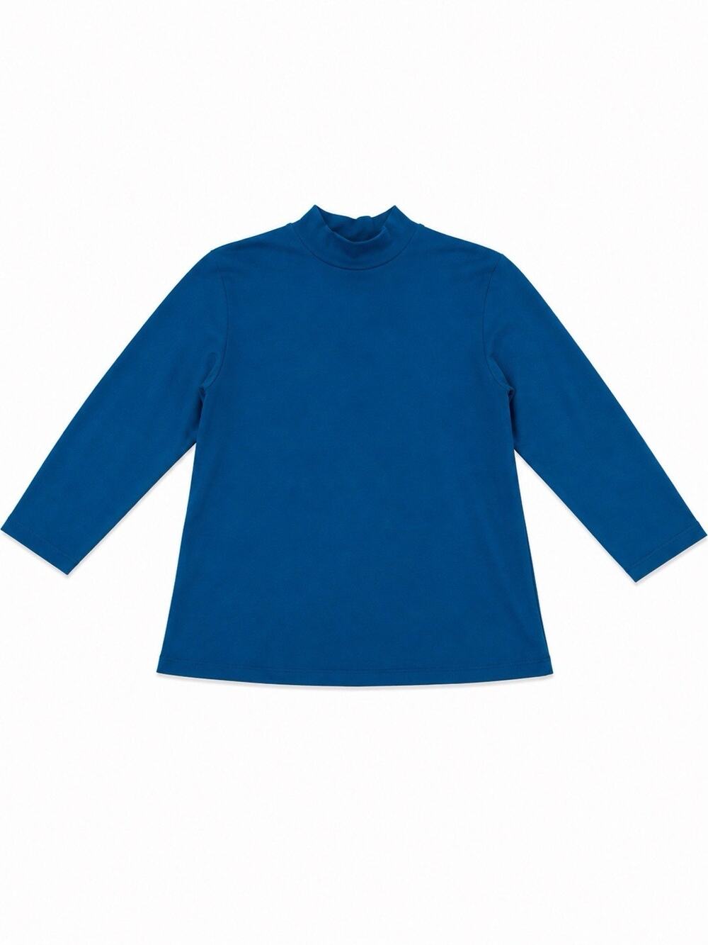 Vintage LINKS Women’s Medium Blue Mock Neck Long Sleeve Top Made in USA